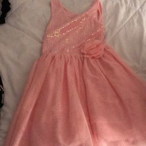 children’s place, pink dress, 7/8 (M/M)